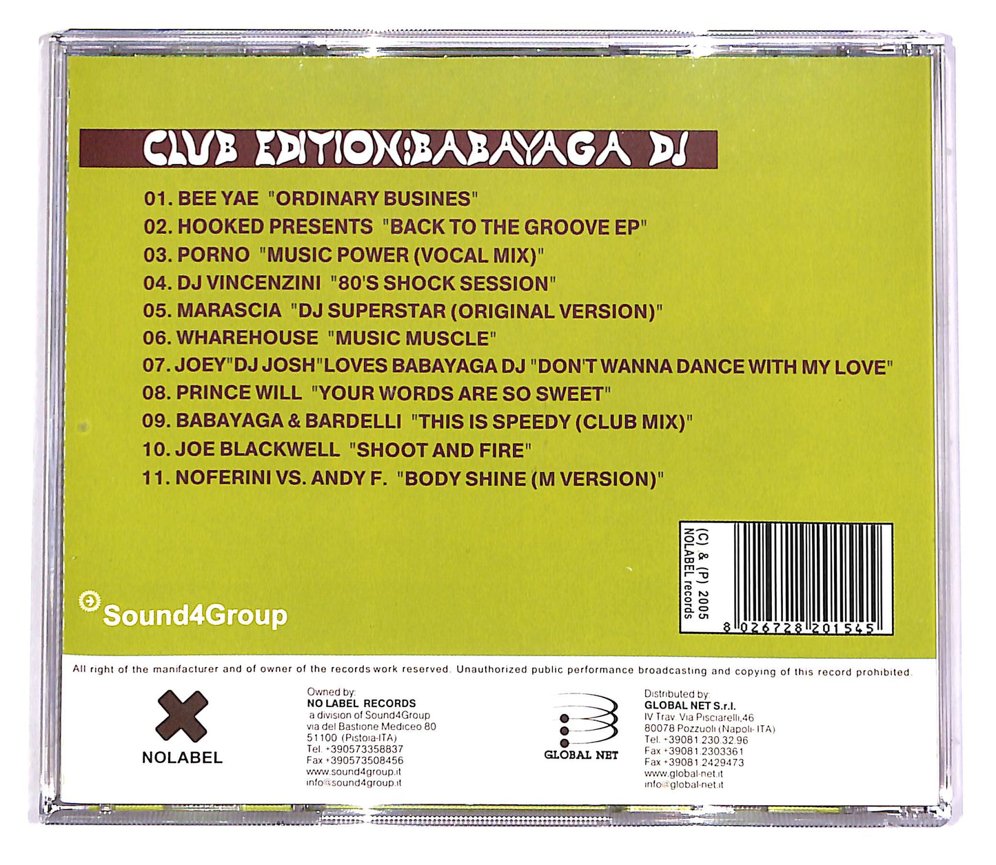 EBOND Babayaga - Club Edition CD CD046907