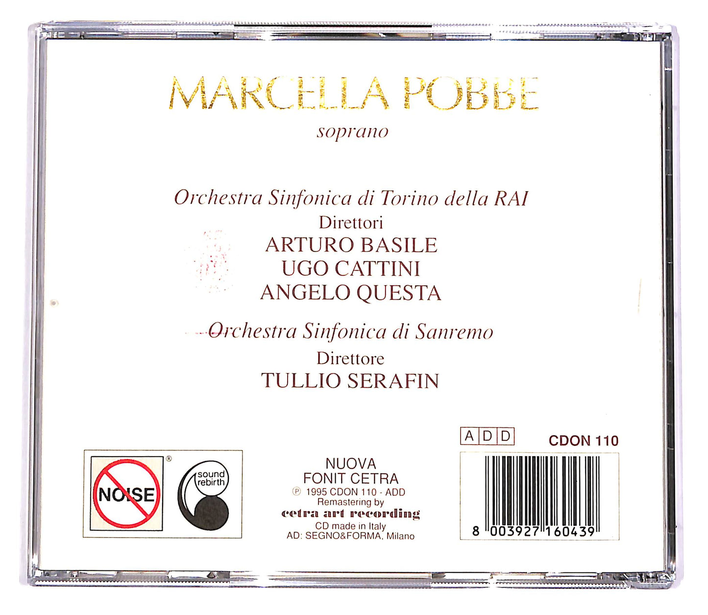 EBOND Marcella Pobbe - Soprano - Classic Collection CD CD046909