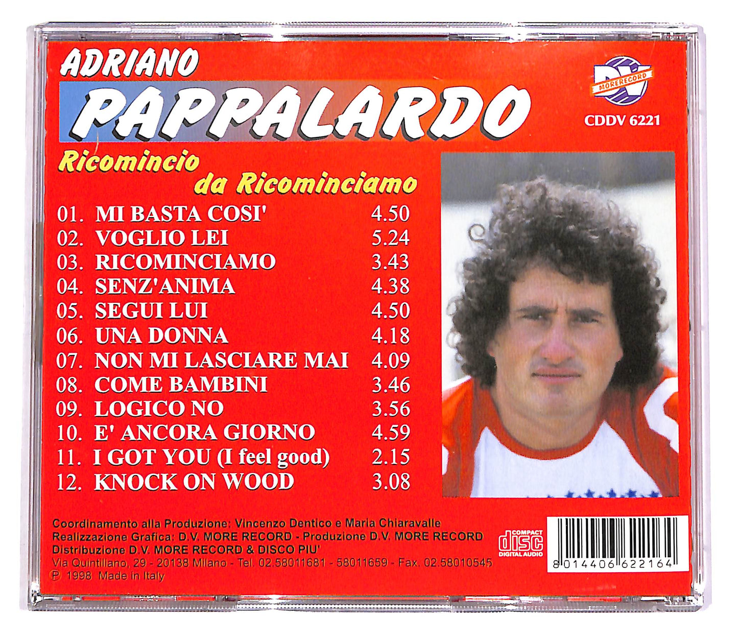 EBOND Adriano Pappalardo - Ricomincio Da Ricominciamo CD CD046946
