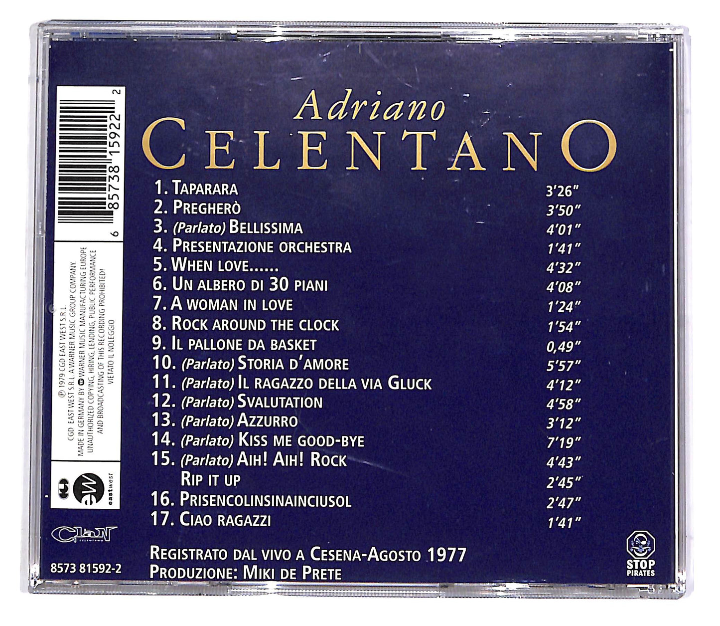 EBOND Adriano Celentano - Il Concerto Di Adriano CD CD046960