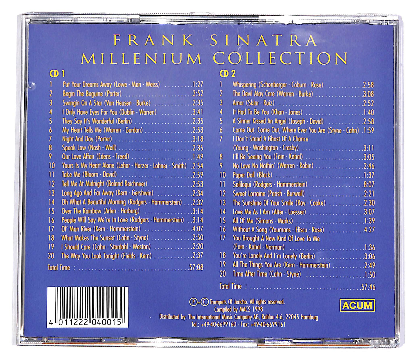 EBOND Frank Sinatra - Millenium Collection (2 dischi) CD CD046961