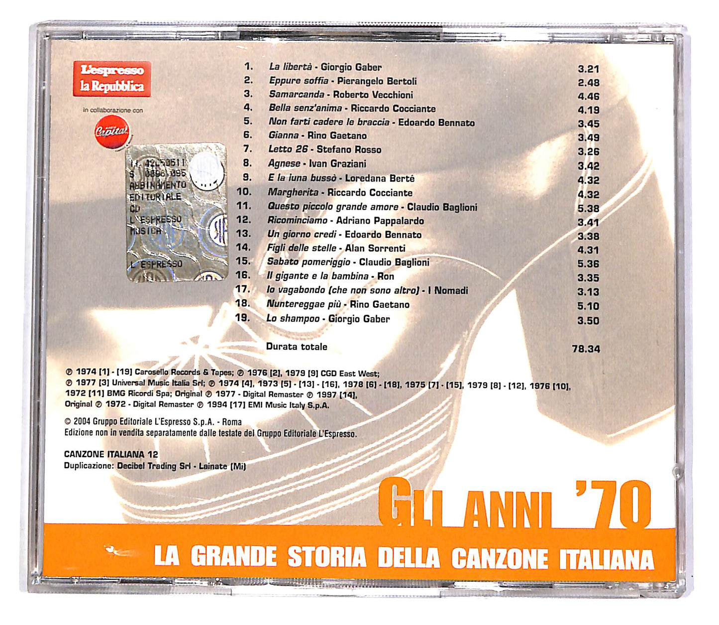 EBOND Various - Gli Anni '70 Vol. 12 EDITORIALE CD CD047017