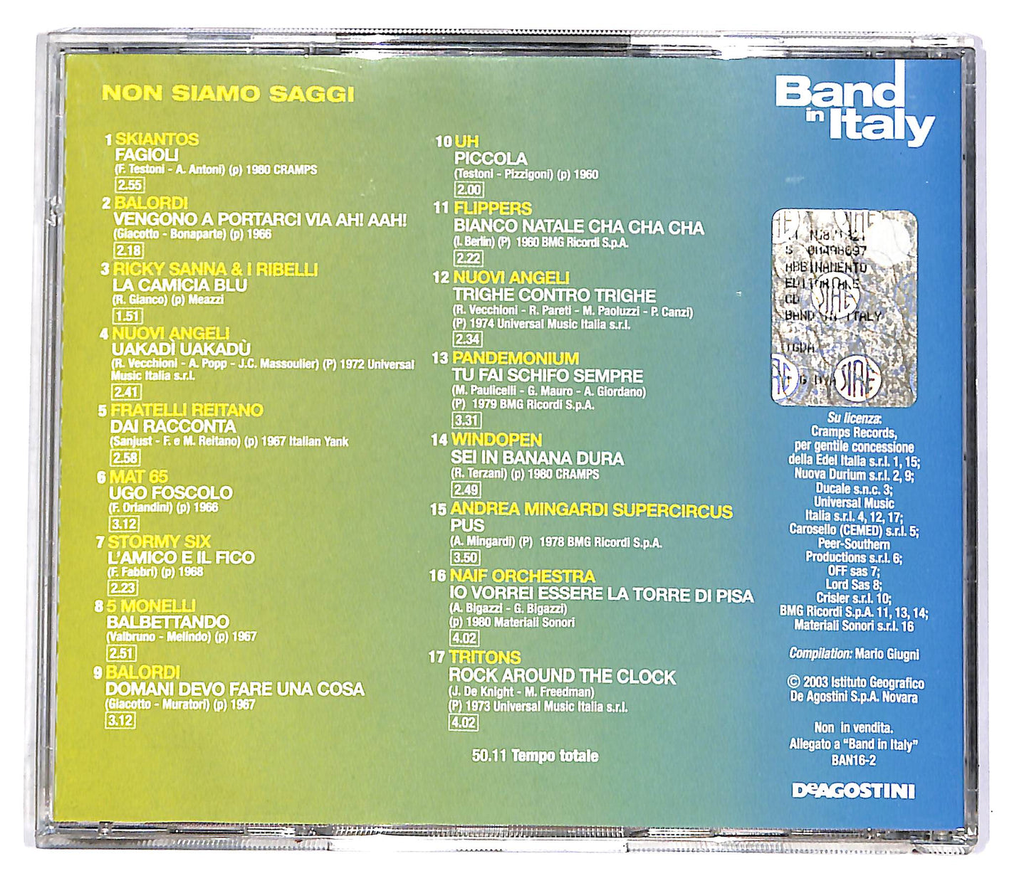 EBOND Various - Non Siamo Saggi EDITORIALE CD CD047041