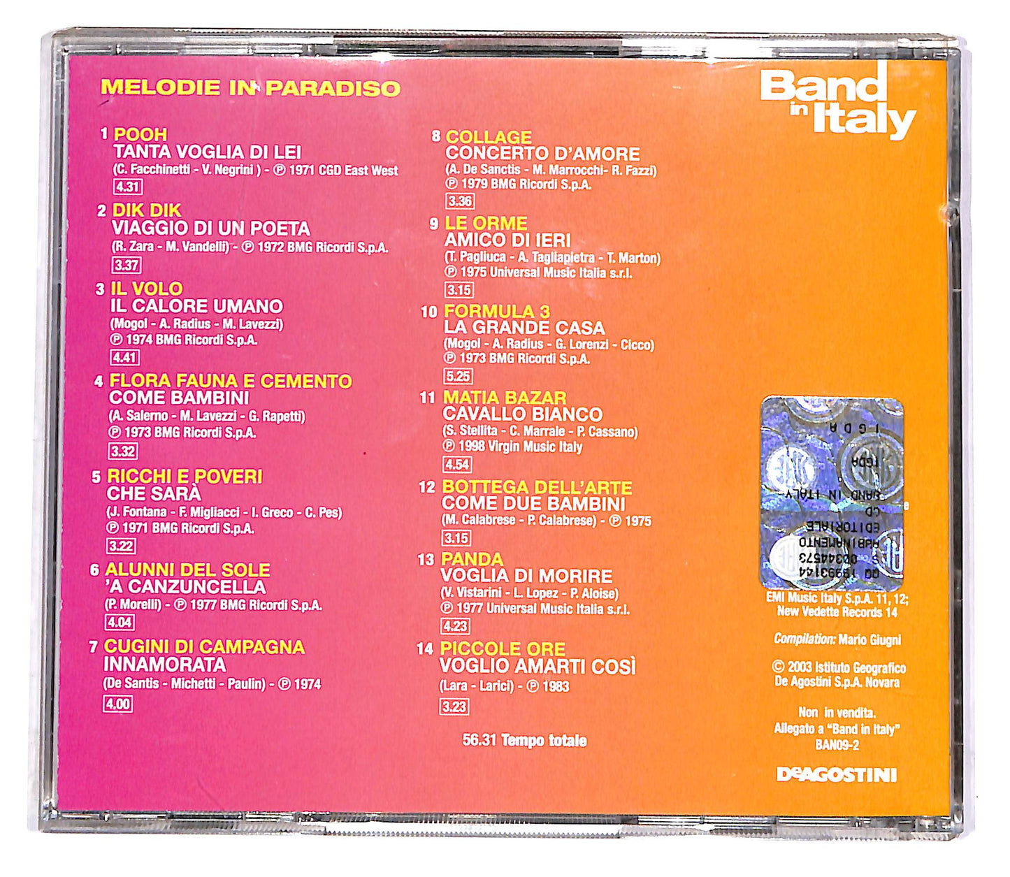 EBOND Various - Melodie In Paradiso EDITORIALE CD CD047044