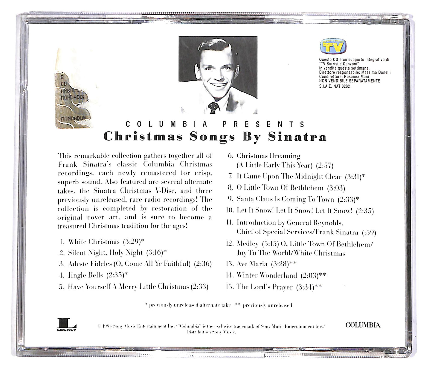 EBOND Frank Sinatra - Christmas Songs By Sinatra EDITORIALE CD CD047061