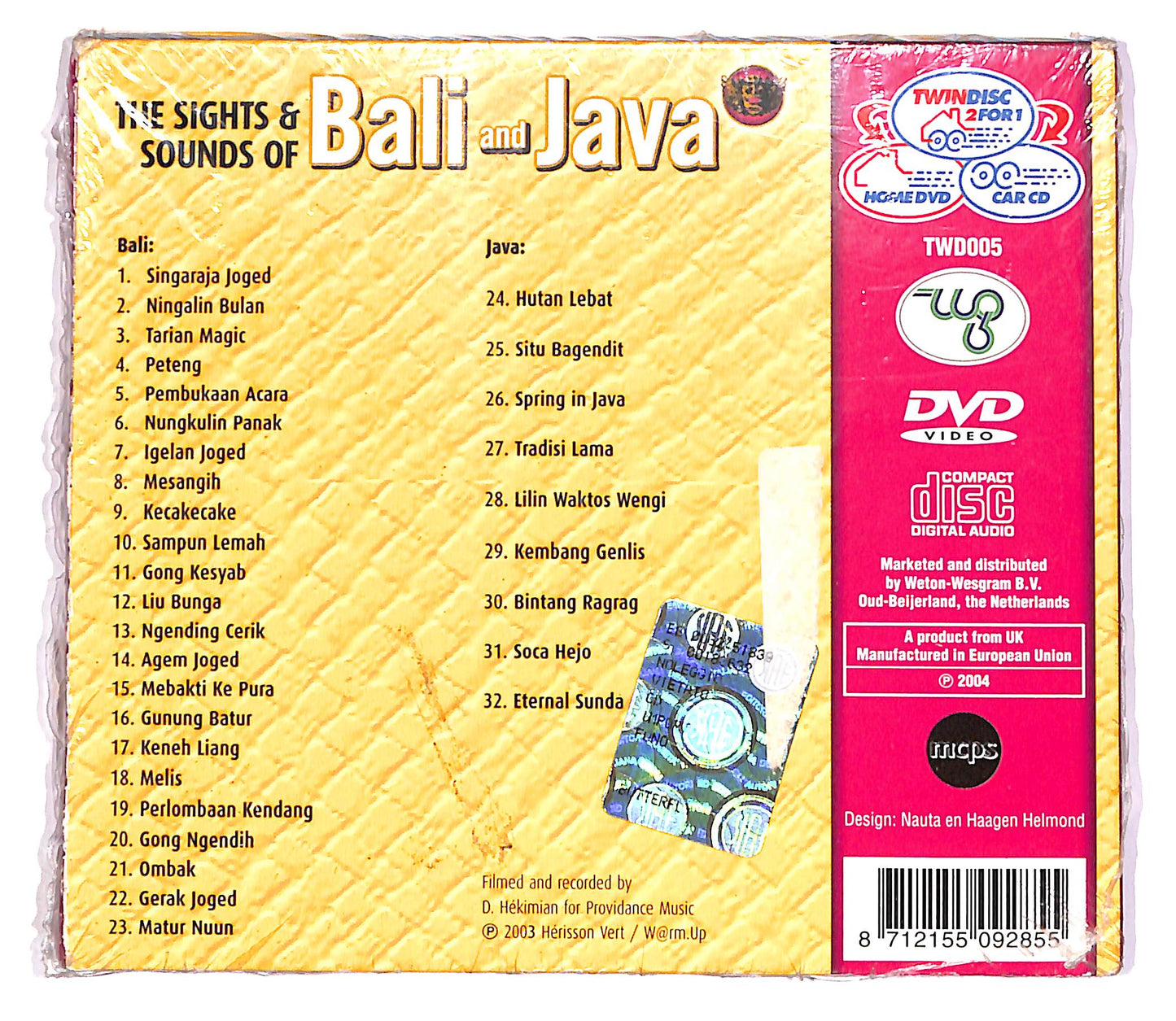 EBOND Wira Surya, Imade Saputra, Satria Jaya (2 dischi -+DVD) CD CD047109
