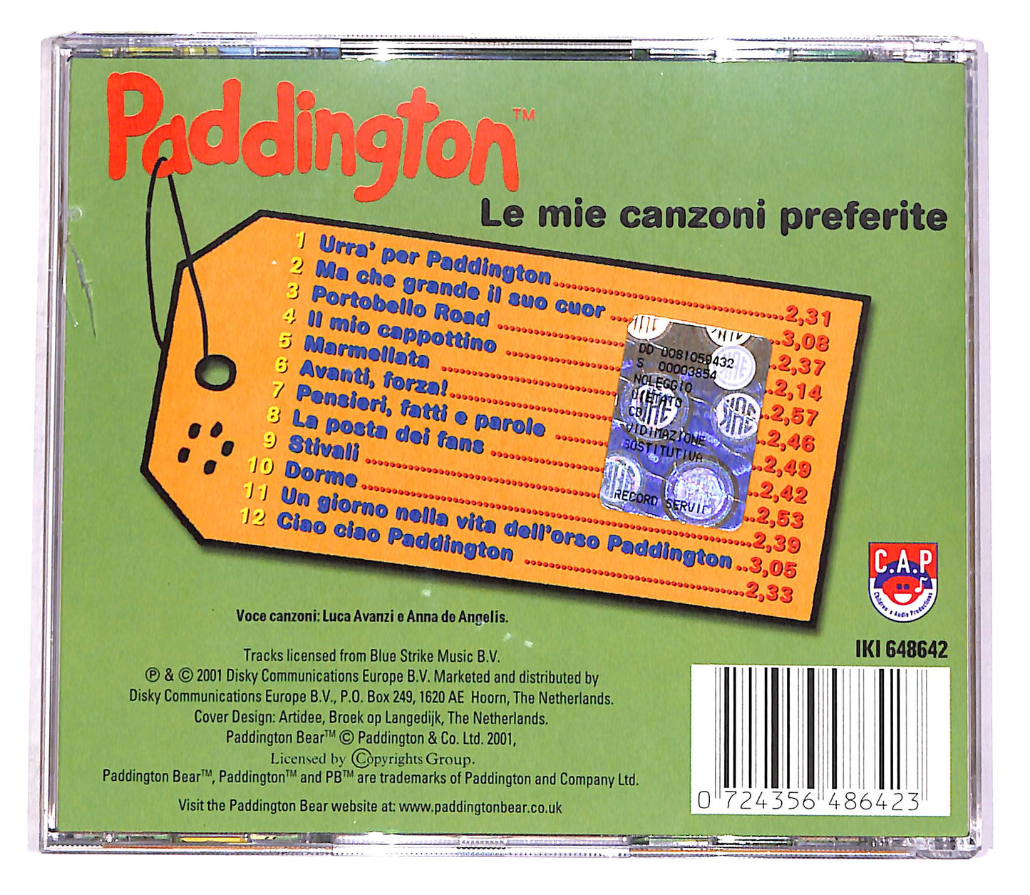 EBOND Paddington - Le Mie Canzoni Preferite CD CD047152