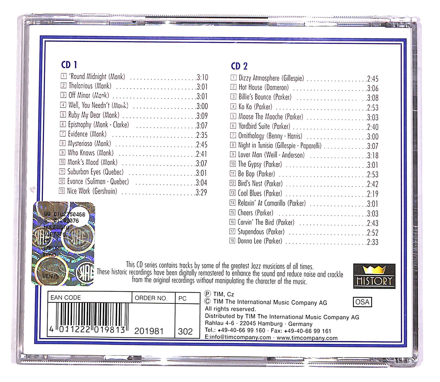 EBOND Charlie Parker - Bird's Nest - Round Midnight (2 dischi) CD CD047158