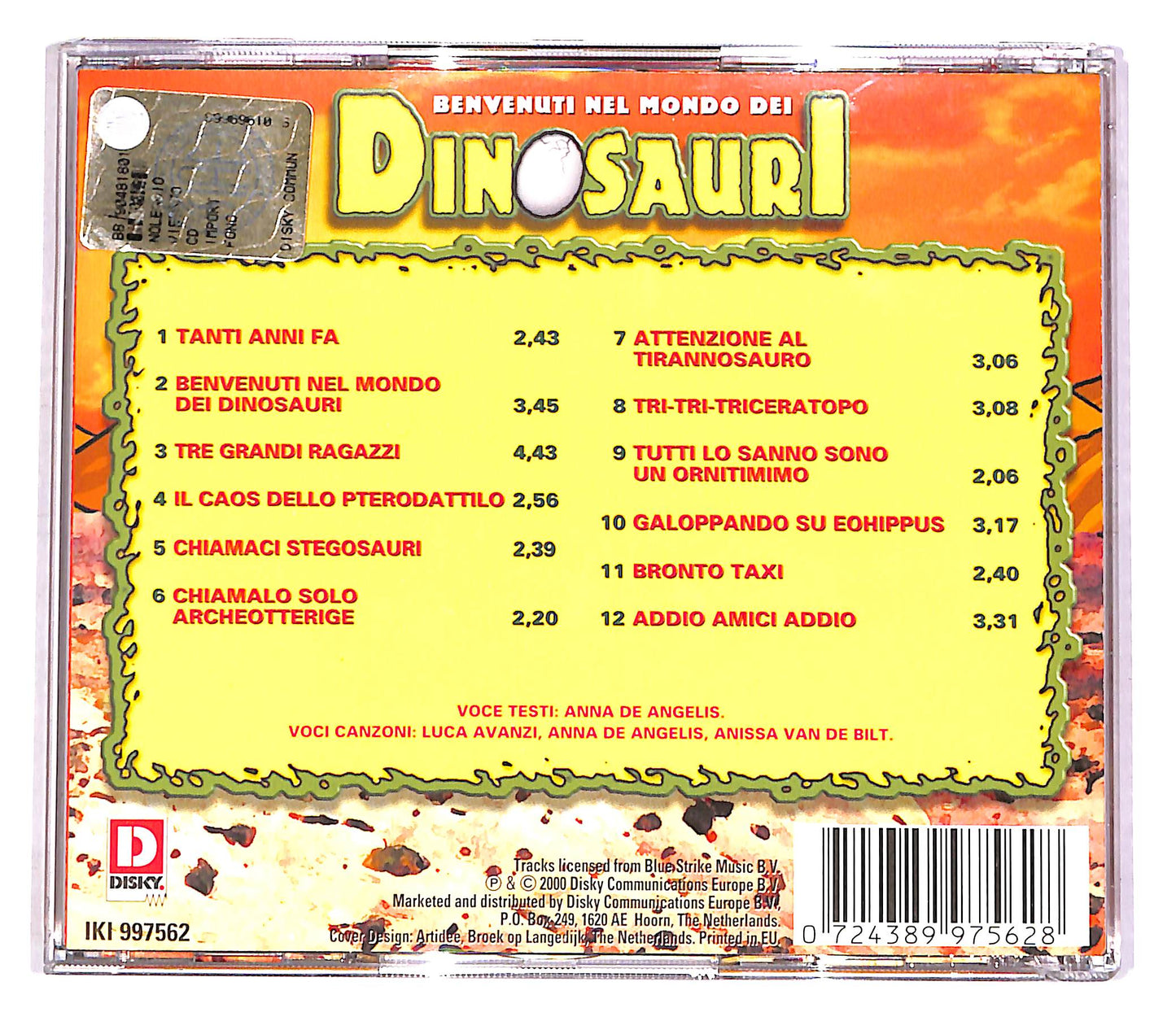 EBOND Benvenuti Nel Mondo Dei Dinosauri CD CD047164