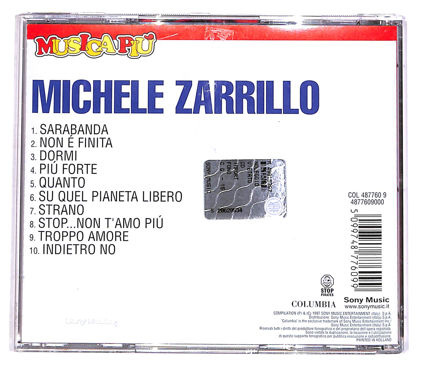EBOND Michele Zarrillo - Michele Zarrillo CD CD047239