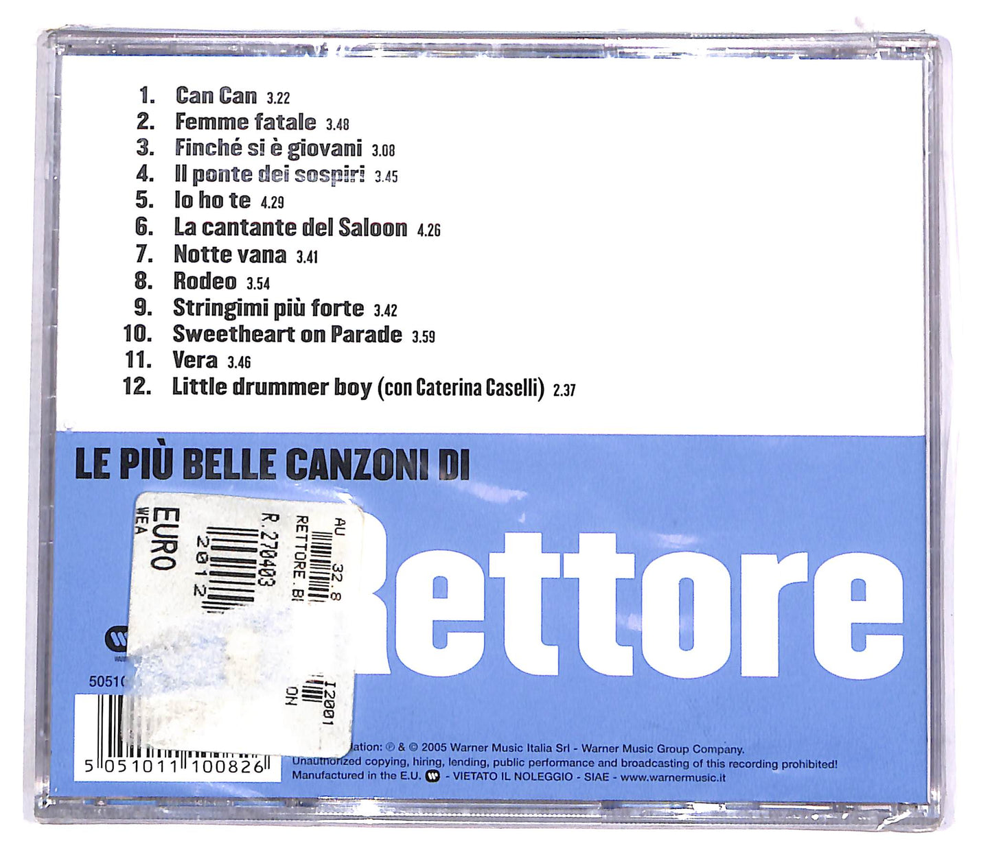 EBOND Rettore - Le Piu Belle Canzoni Di Rettore CD CD047242