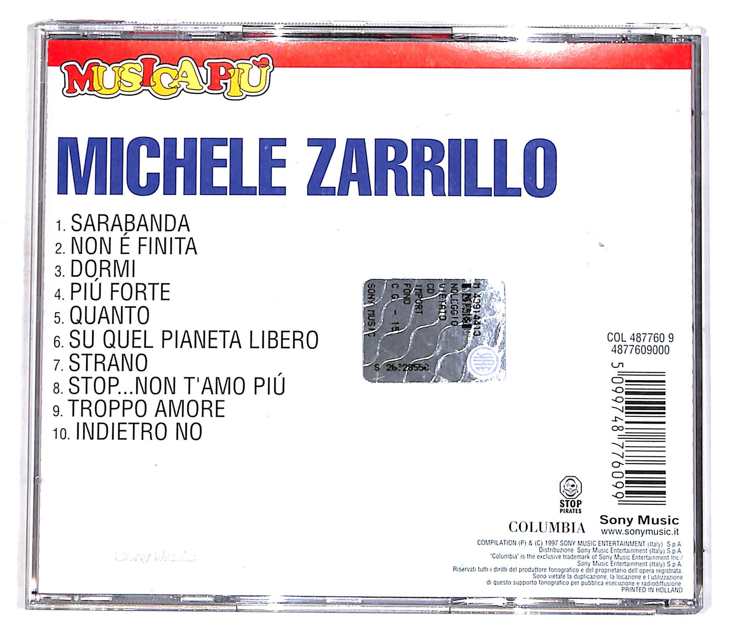 EBOND Michele Zarrillo - Michele Zarrillo CD CD047421
