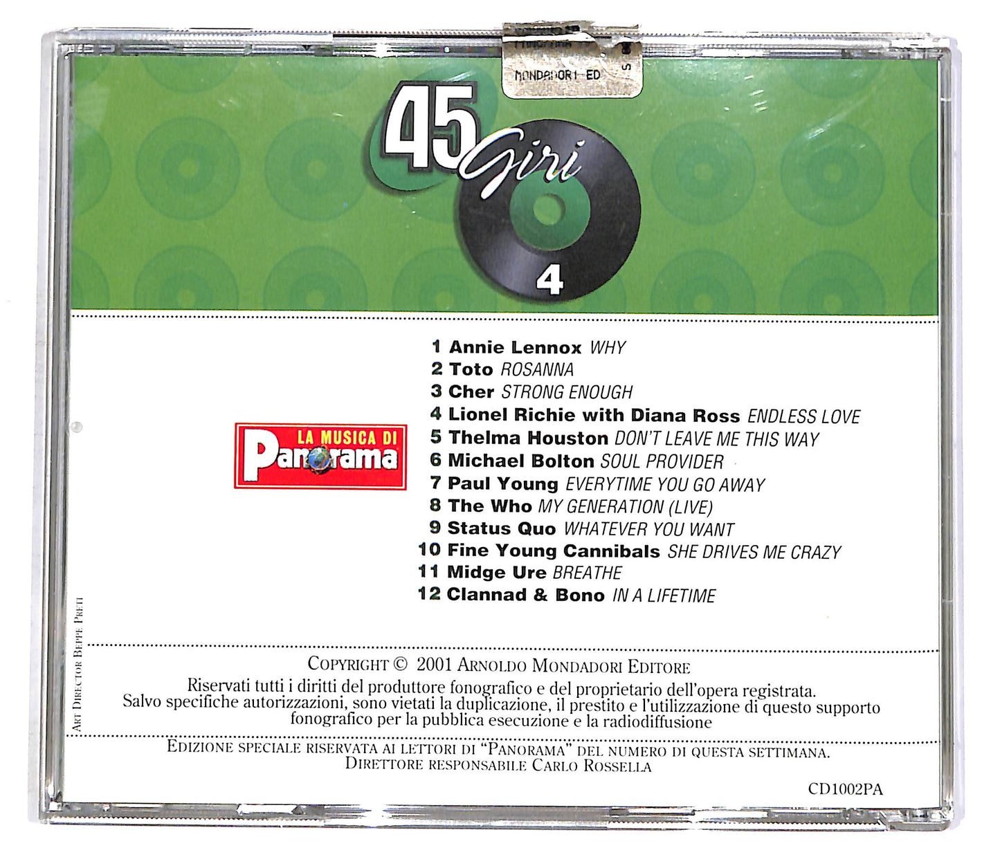 EBOND Various - 45 Giri - Hit Parade Internazionale Vol.4 EDITORIALE CD CD047433