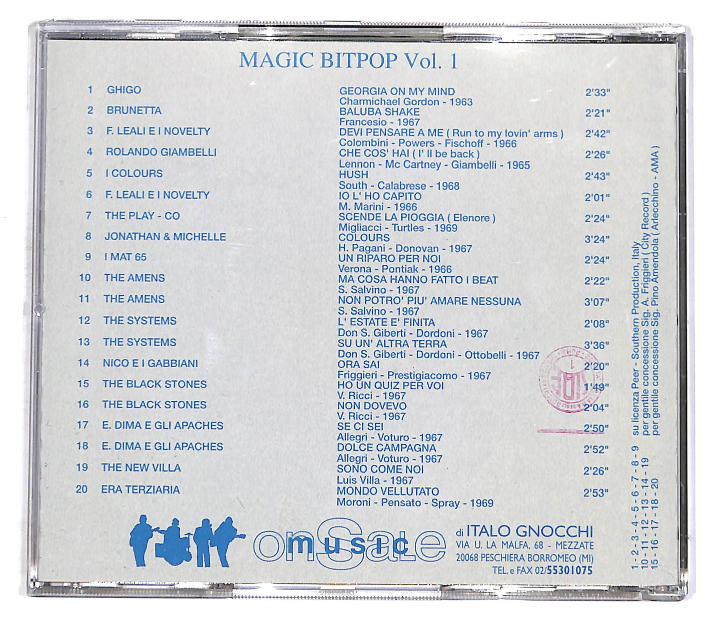 EBOND Various - Magic Pitpop Vol. 1 EDITORIALE CD CD047441