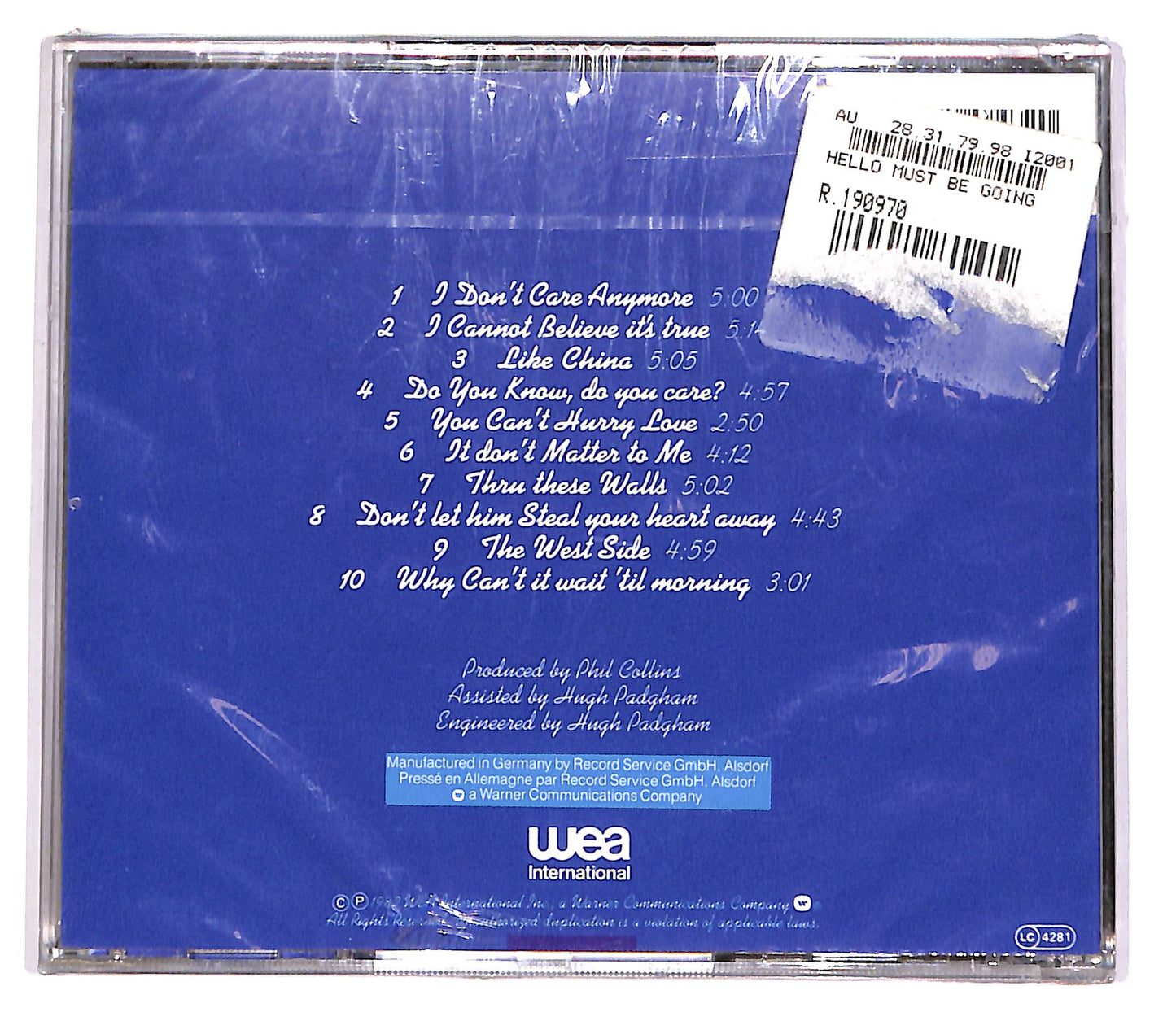 EBOND Phil Collins - Hello, I Must Be Going! CD CD047531
