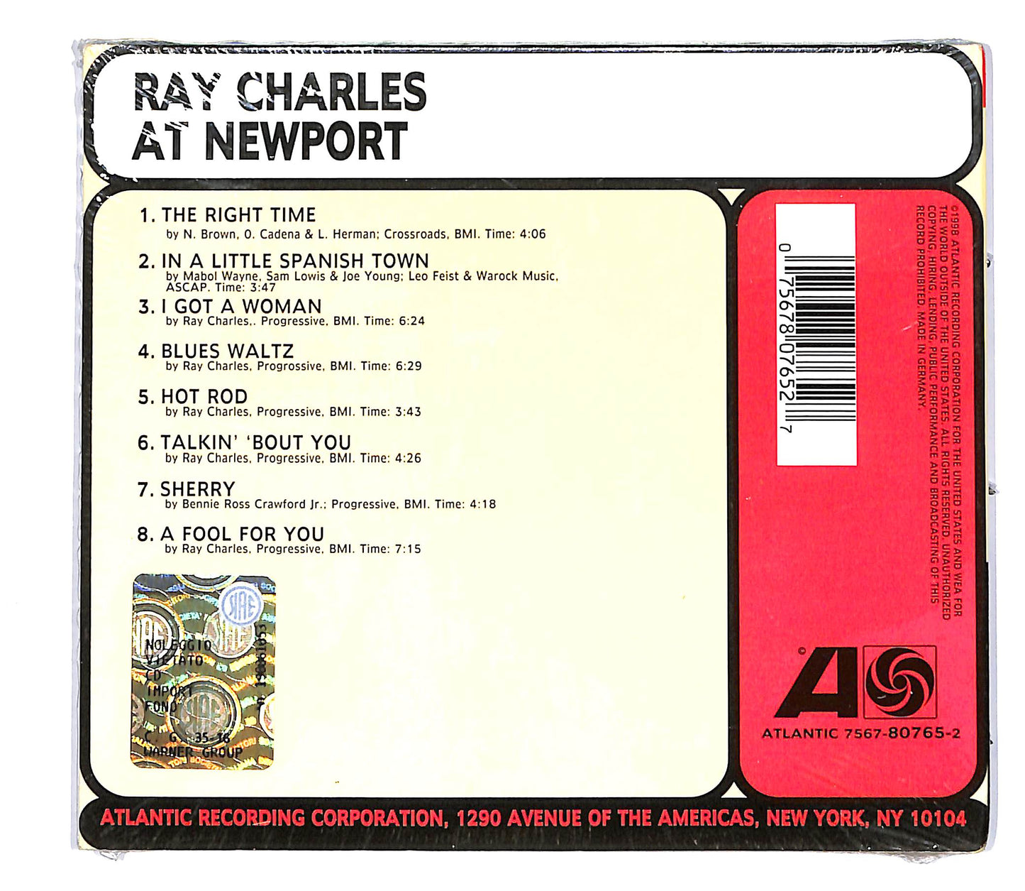 EBOND Ray Charles - Ray Charles At Newport CD CD048055