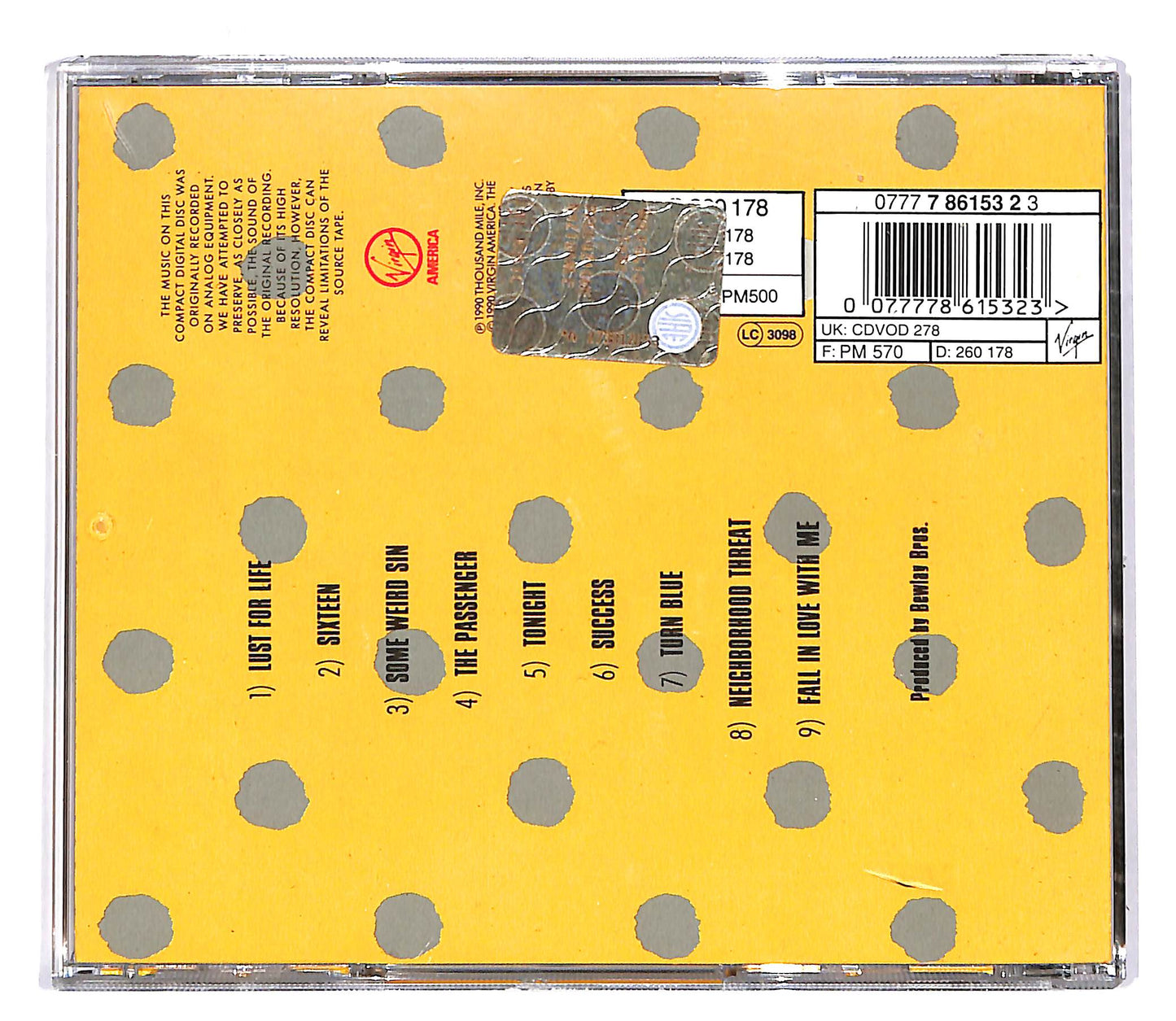 EBOND Iggy Pop - Lust For Life CD CD048244