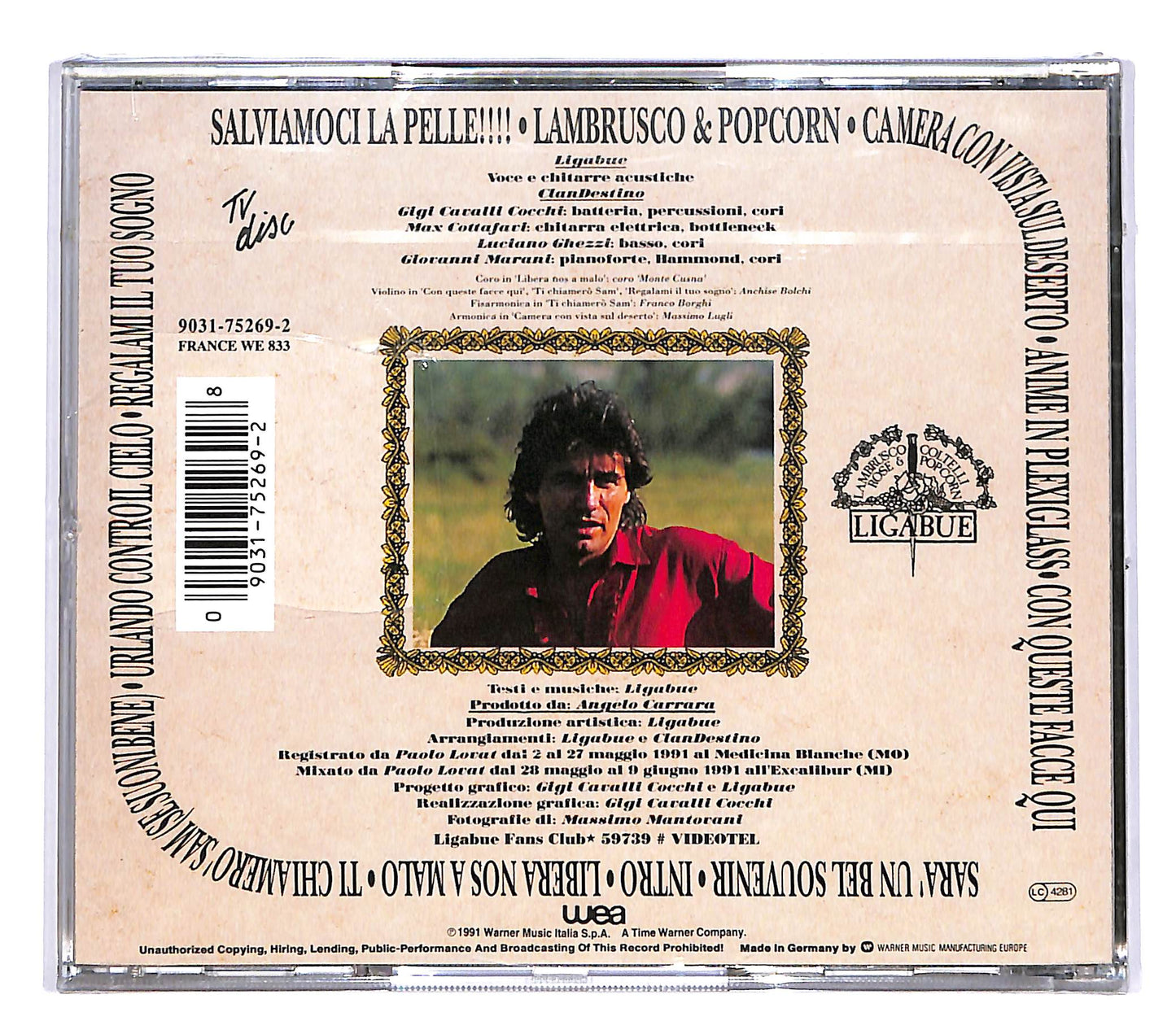 EBOND Ligabue - Lambrusco Coltelli Rose e Pop Corn CD CD048333
