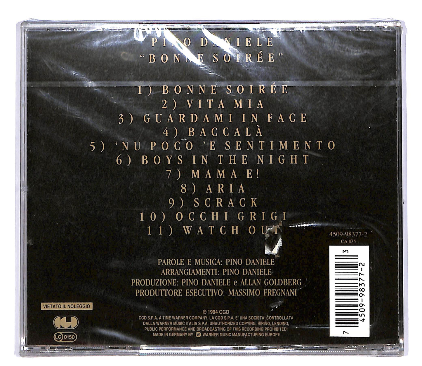 EBOND Pino Daniele - Bonne Soiree CD CD048338