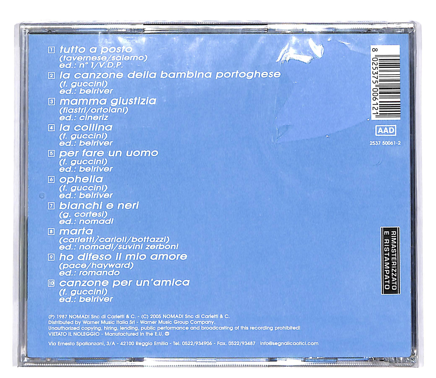 EBOND Nomadi - Nomadi In Concerto Vol.1 CD CD048359