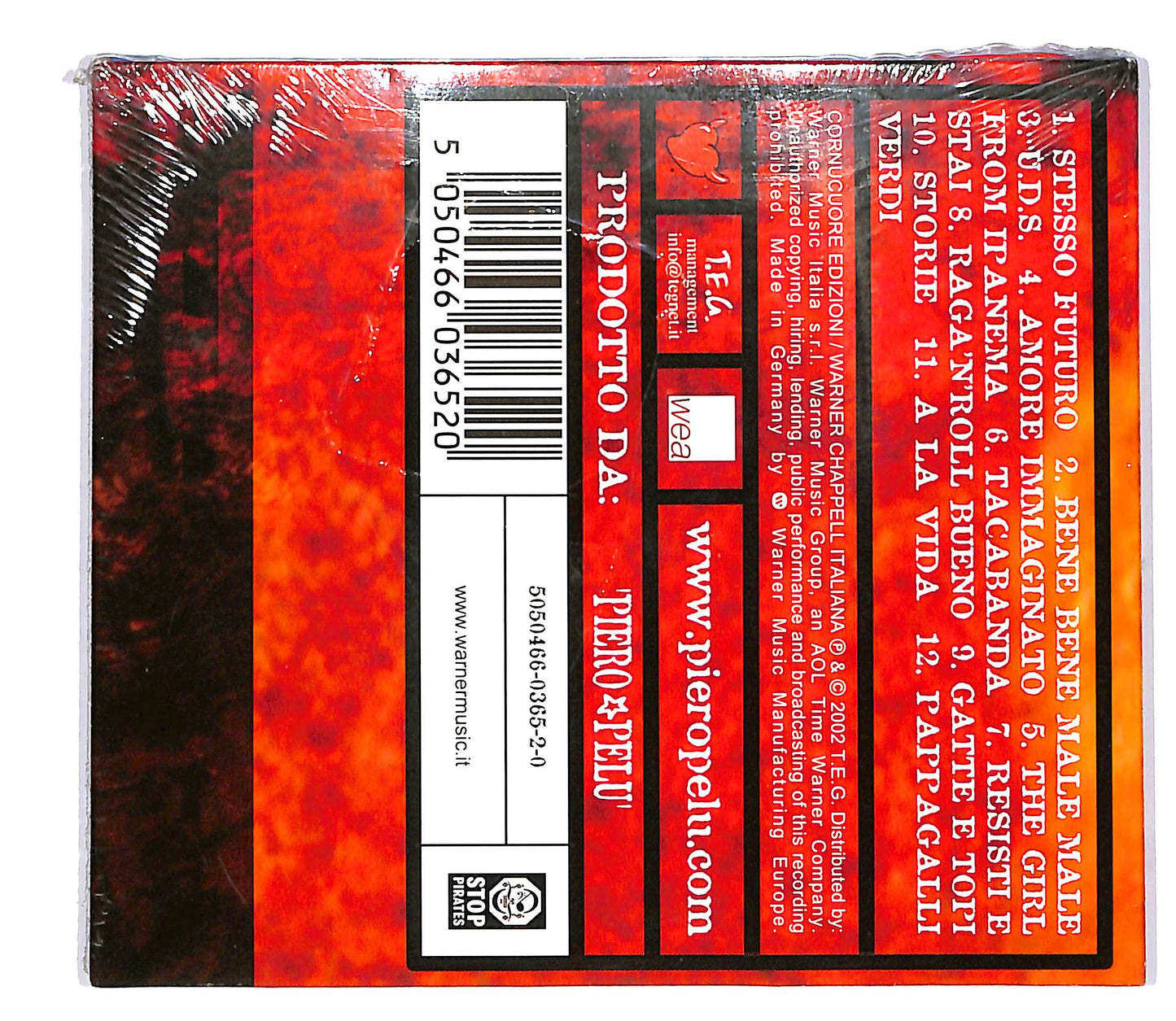 EBOND Piero Pelu - U.D.S. L'Uomo Della Strada CD CD048403