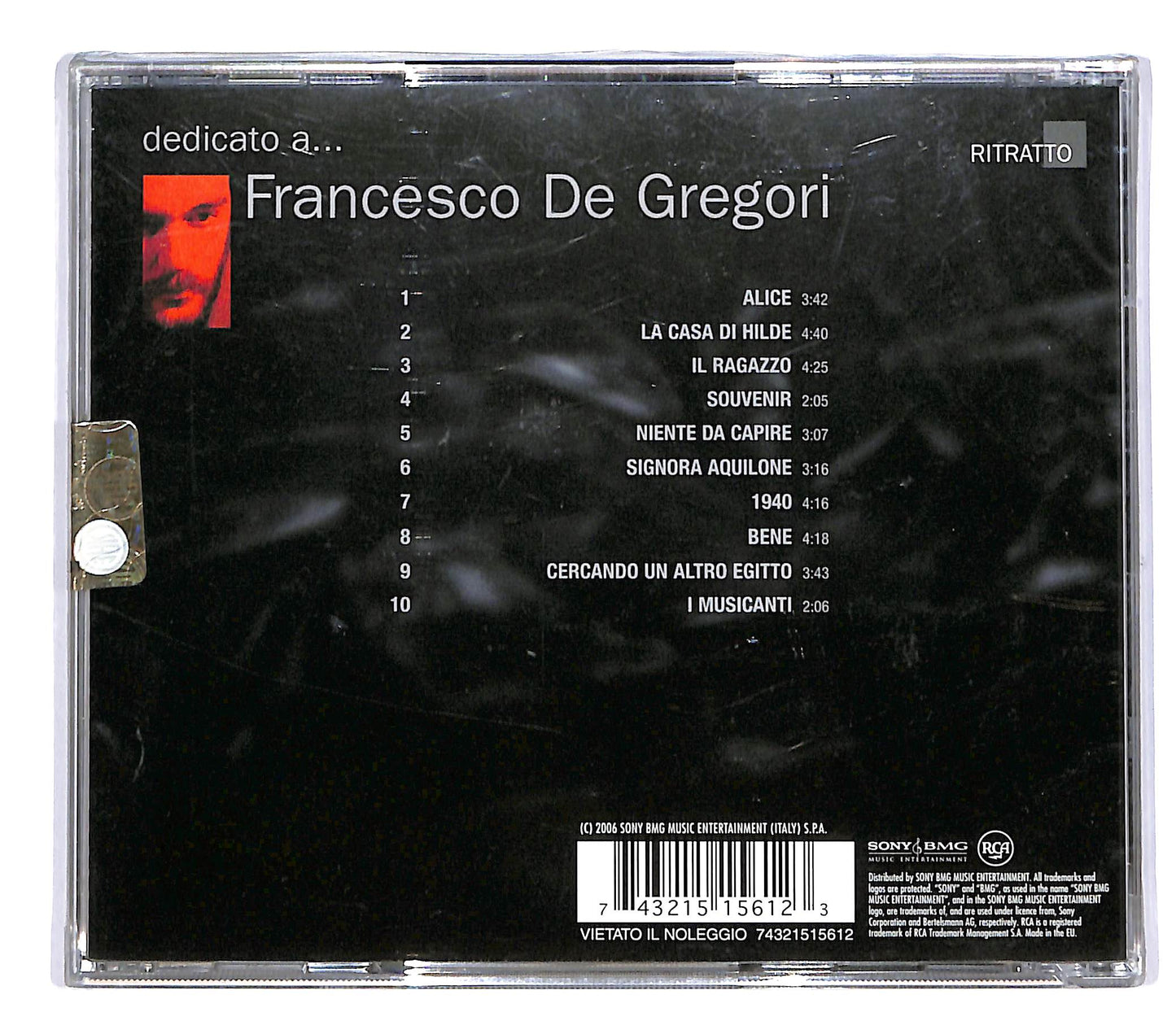 EBOND Francesco De Gregori - Dedicato A ... CD CD048435