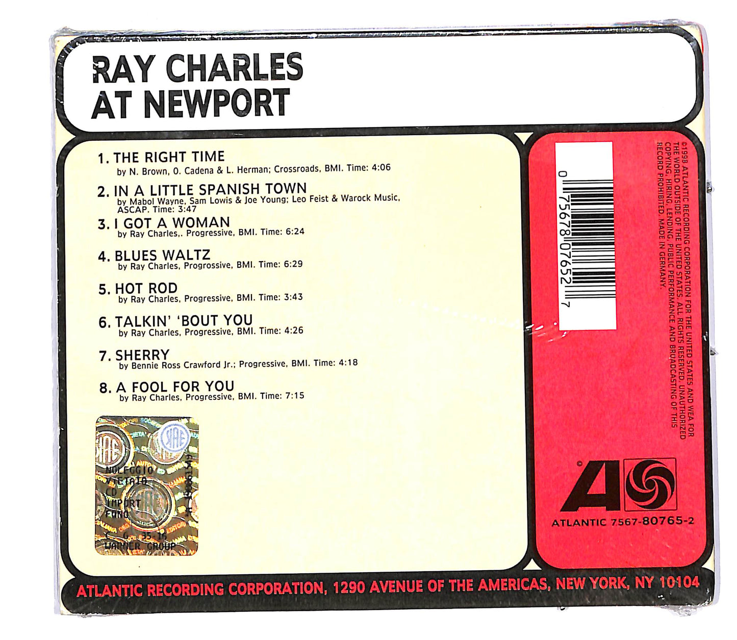 EBOND Ray Charles - Ray Charles At Newport CD CD048454