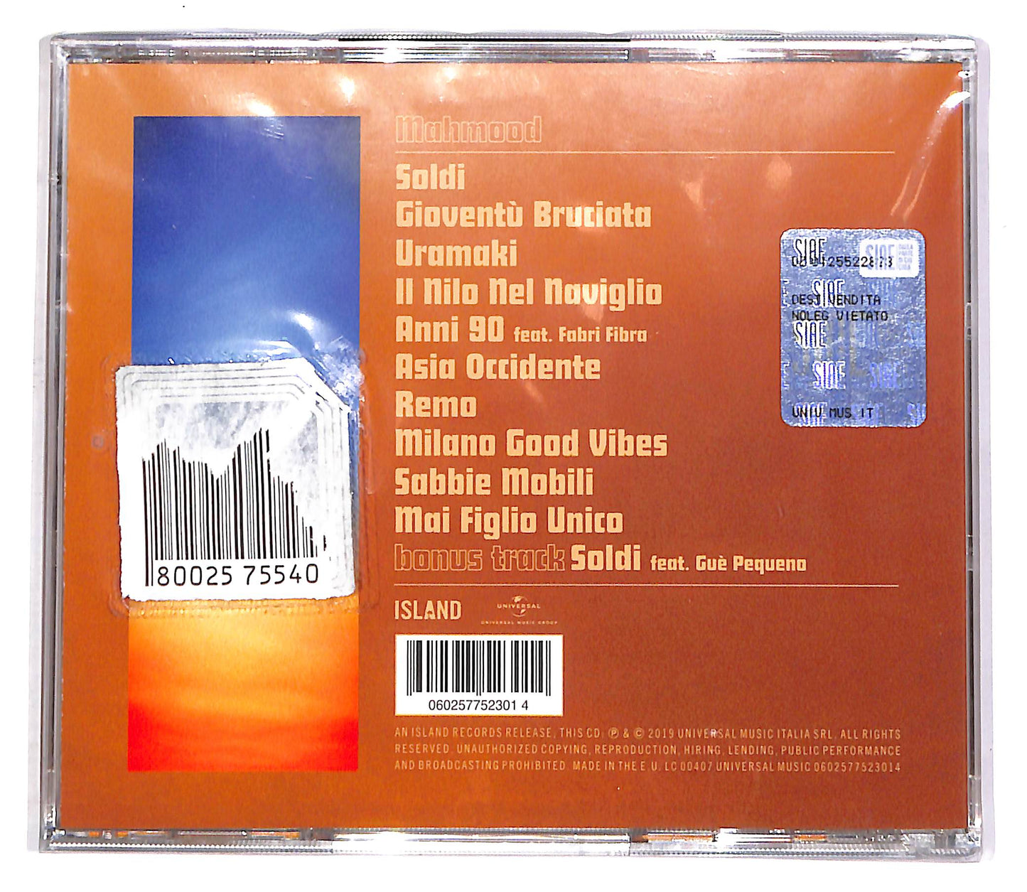 EBOND Mahmood - Gioventu Bruciata CD CD048533