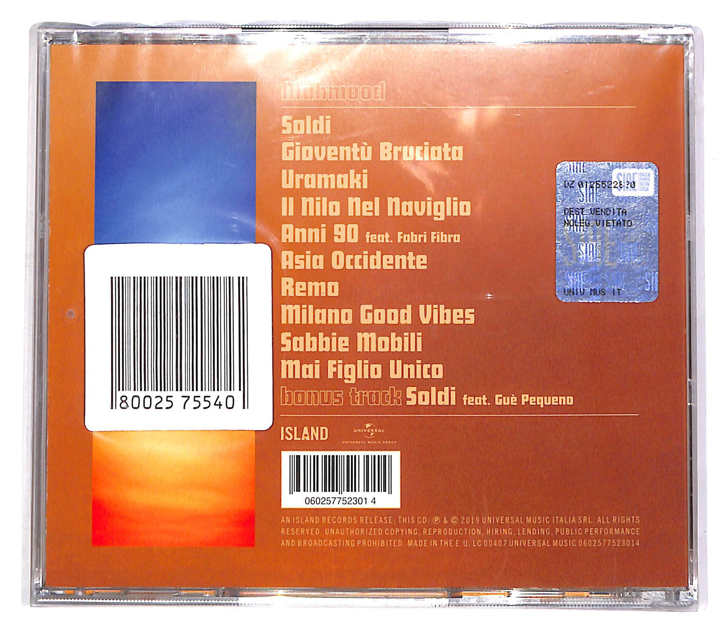 EBOND Mahmood - Gioventu Bruciata CD CD048534