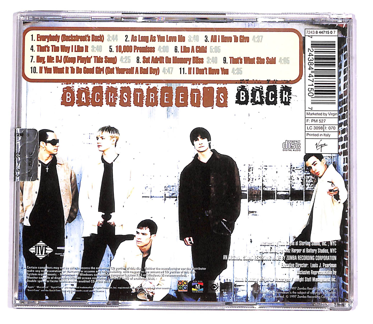 EBOND Backstreet Boys - Backstreet's Back CD CD048545