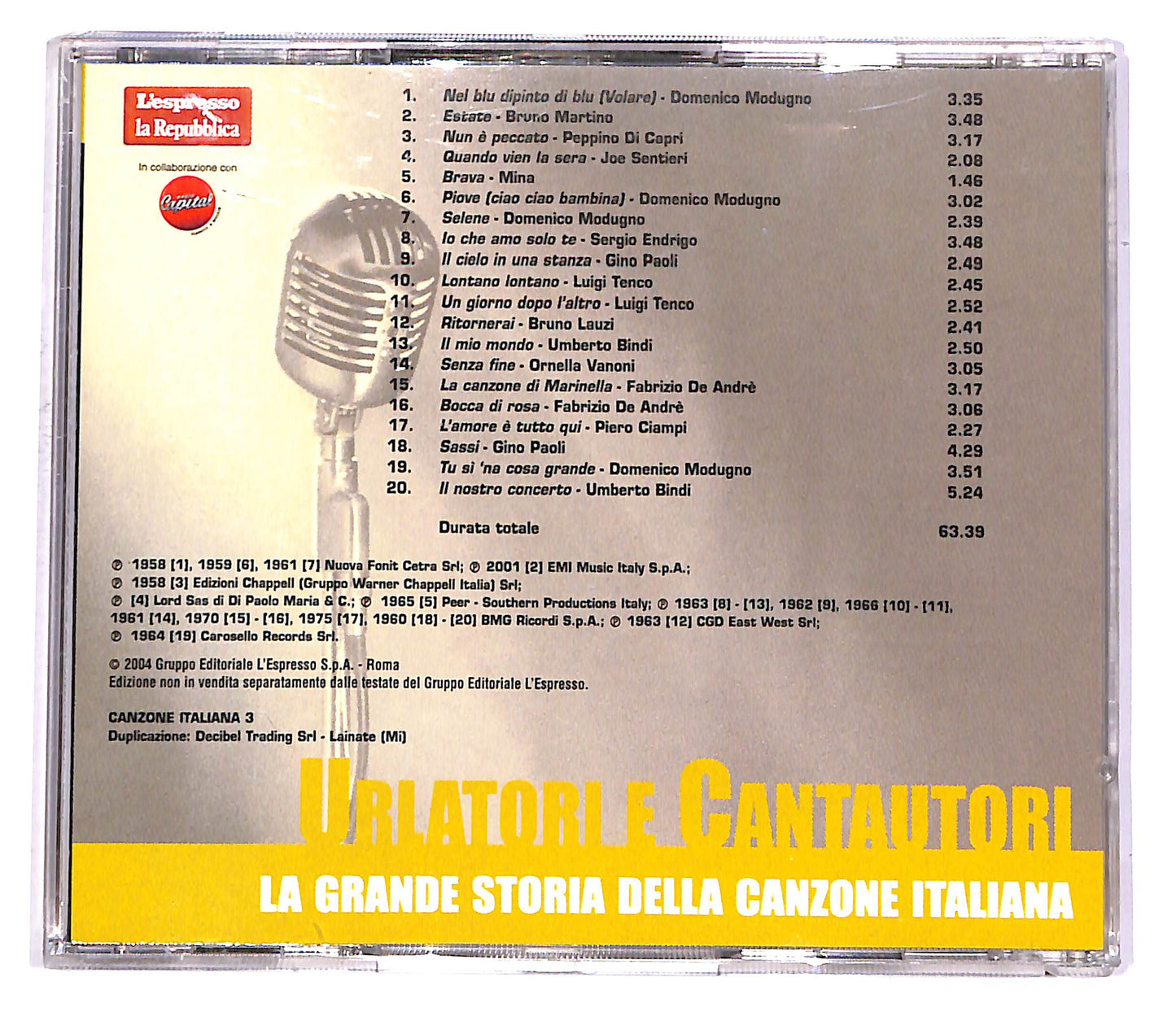 EBOND Various - Urlatori E Cantautori Vol. 3 EDITORIALE CD CD048557
