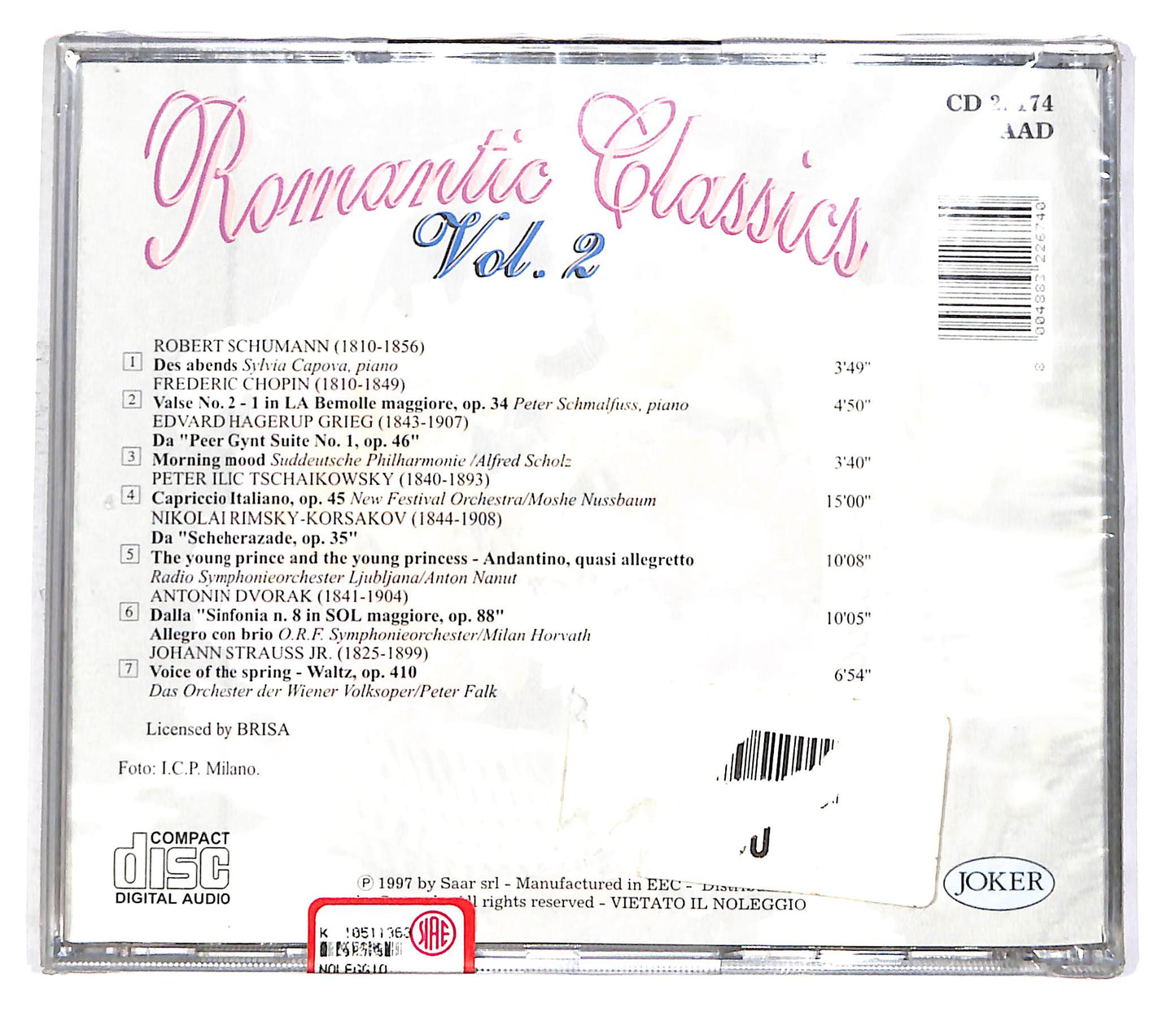 EBOND Various - Romantic Classics Vol. 2 CD CD048645