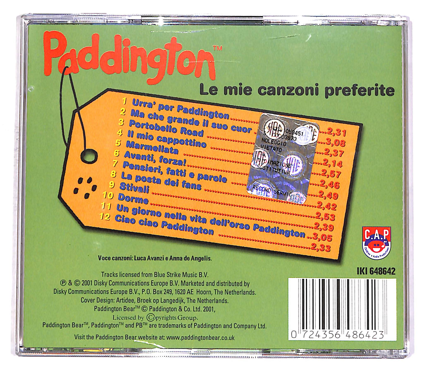 EBOND Paddington - Le Mie Canzoni Preferite CD CD048647