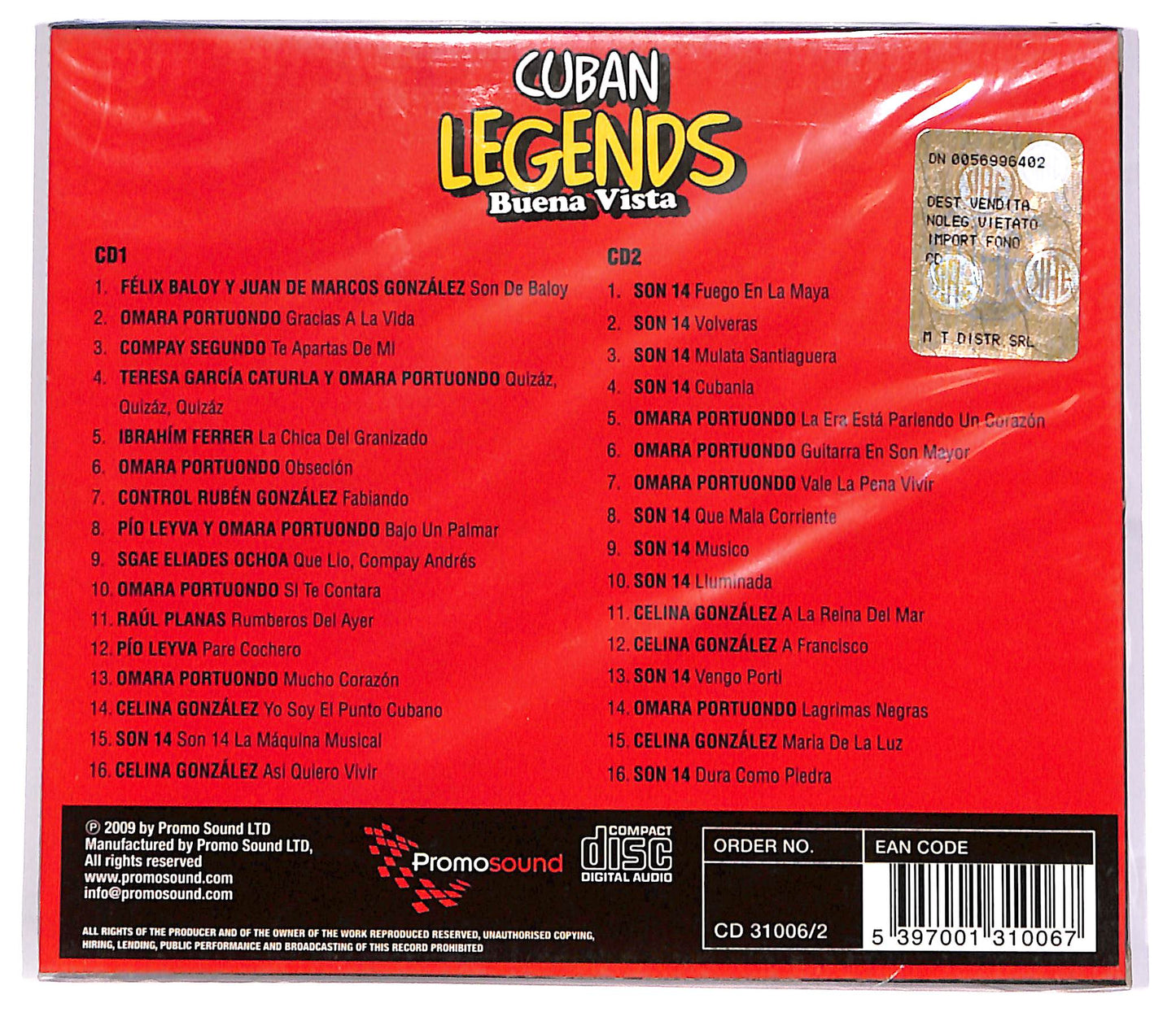 EBOND Various - Cuban Legends (2 dischi) CD CD048707
