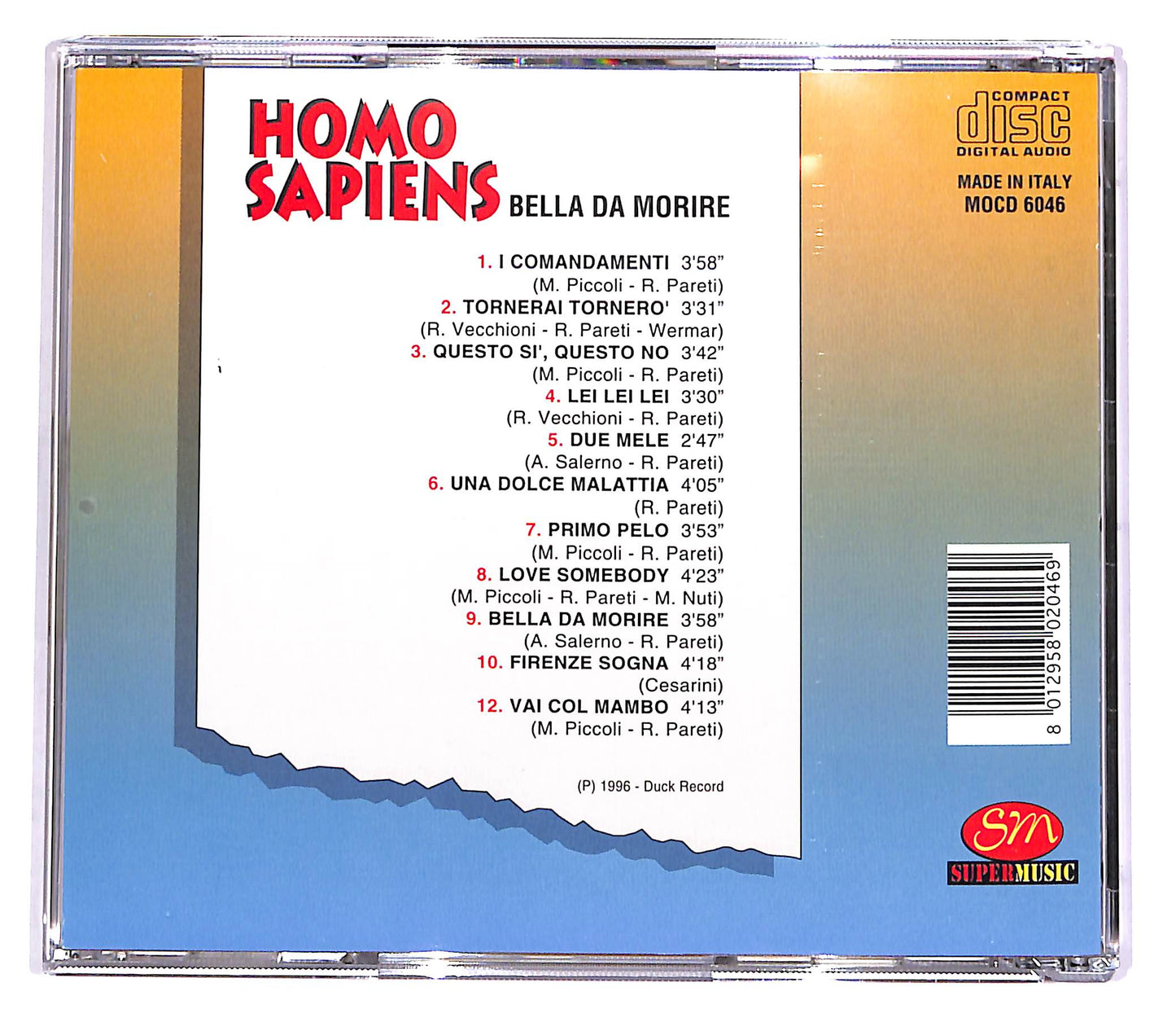 EBOND Homo Sapiens - Bella Da Morire CD CD048802