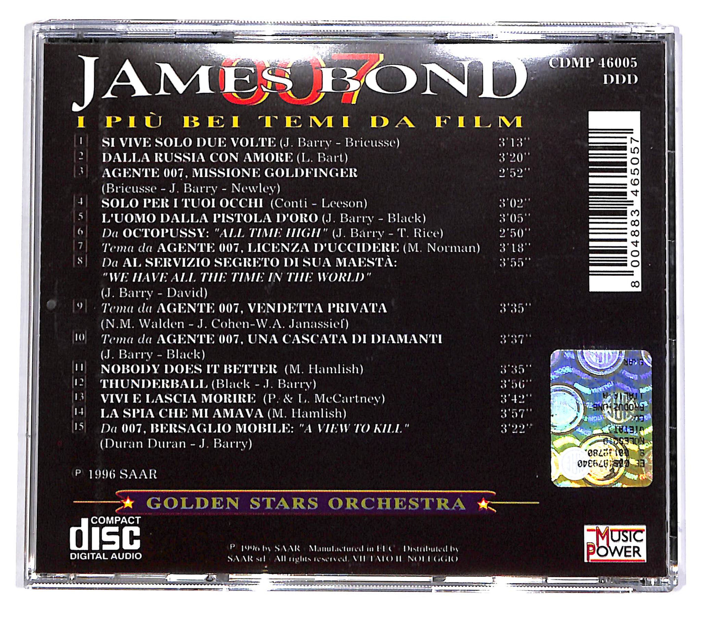 EBOND Golden Stars Orchestra - James Bond 007 I Piu Bei Temi Da Film CD CD048834
