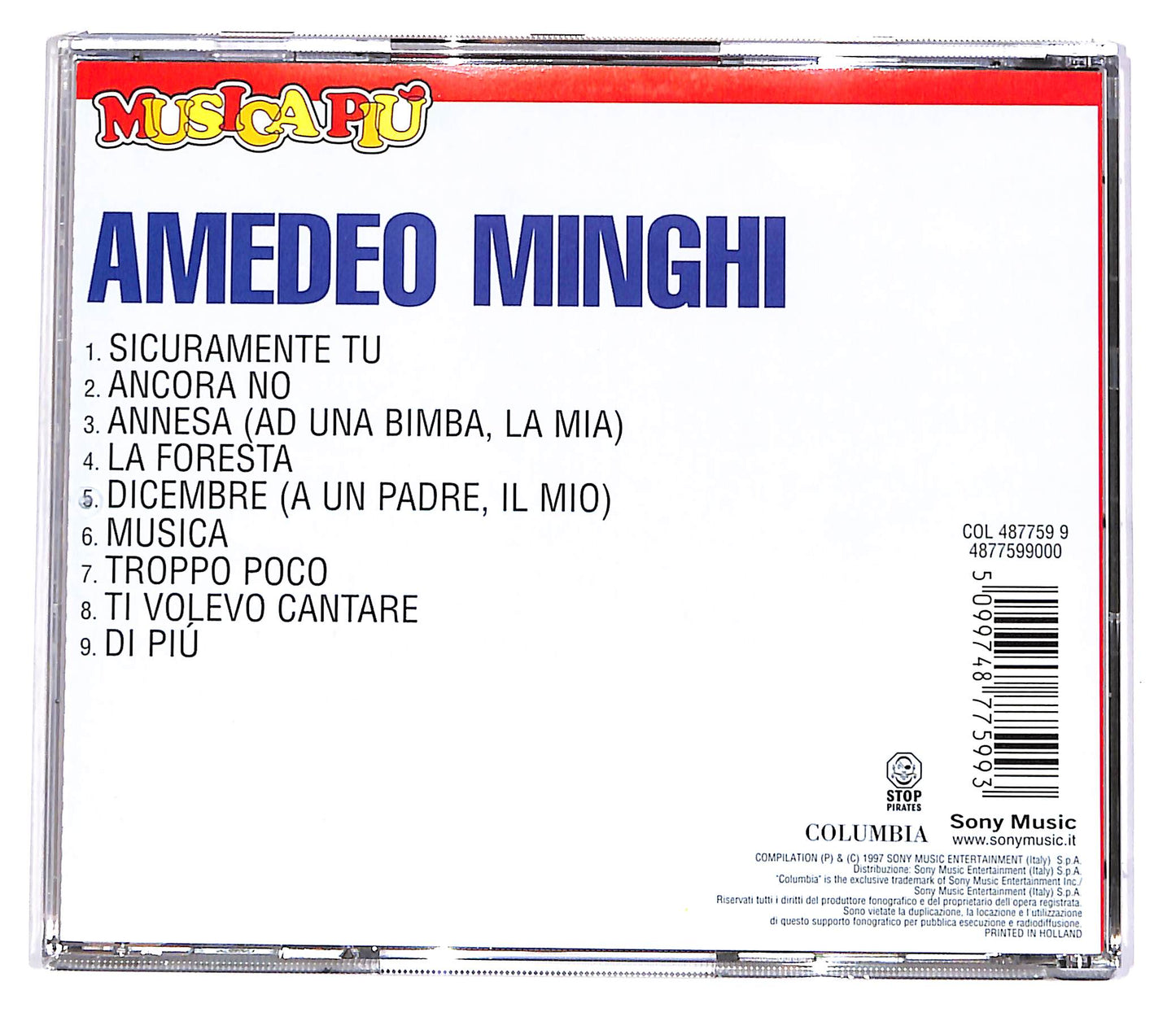 EBOND Amedeo Minghi - Amedeo Minghi CD CD048842