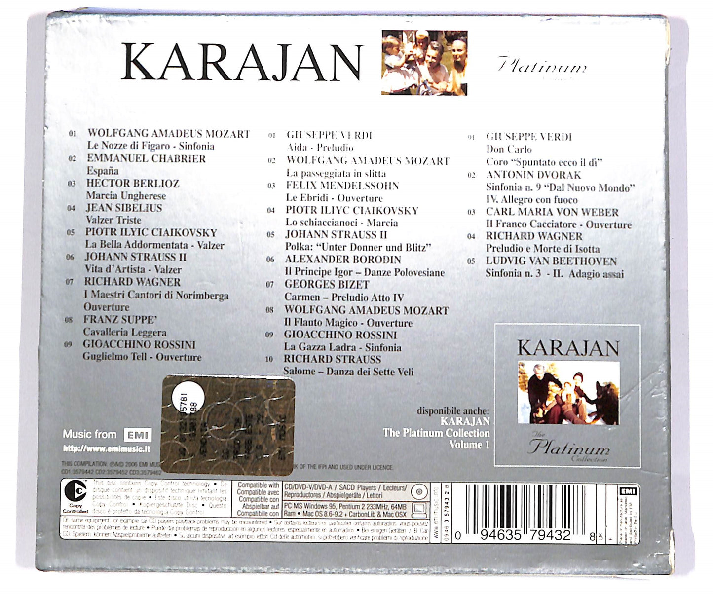 EBOND Herbert von Karajan - The Platinum Collection 2 (3 dischi) CD CD048901