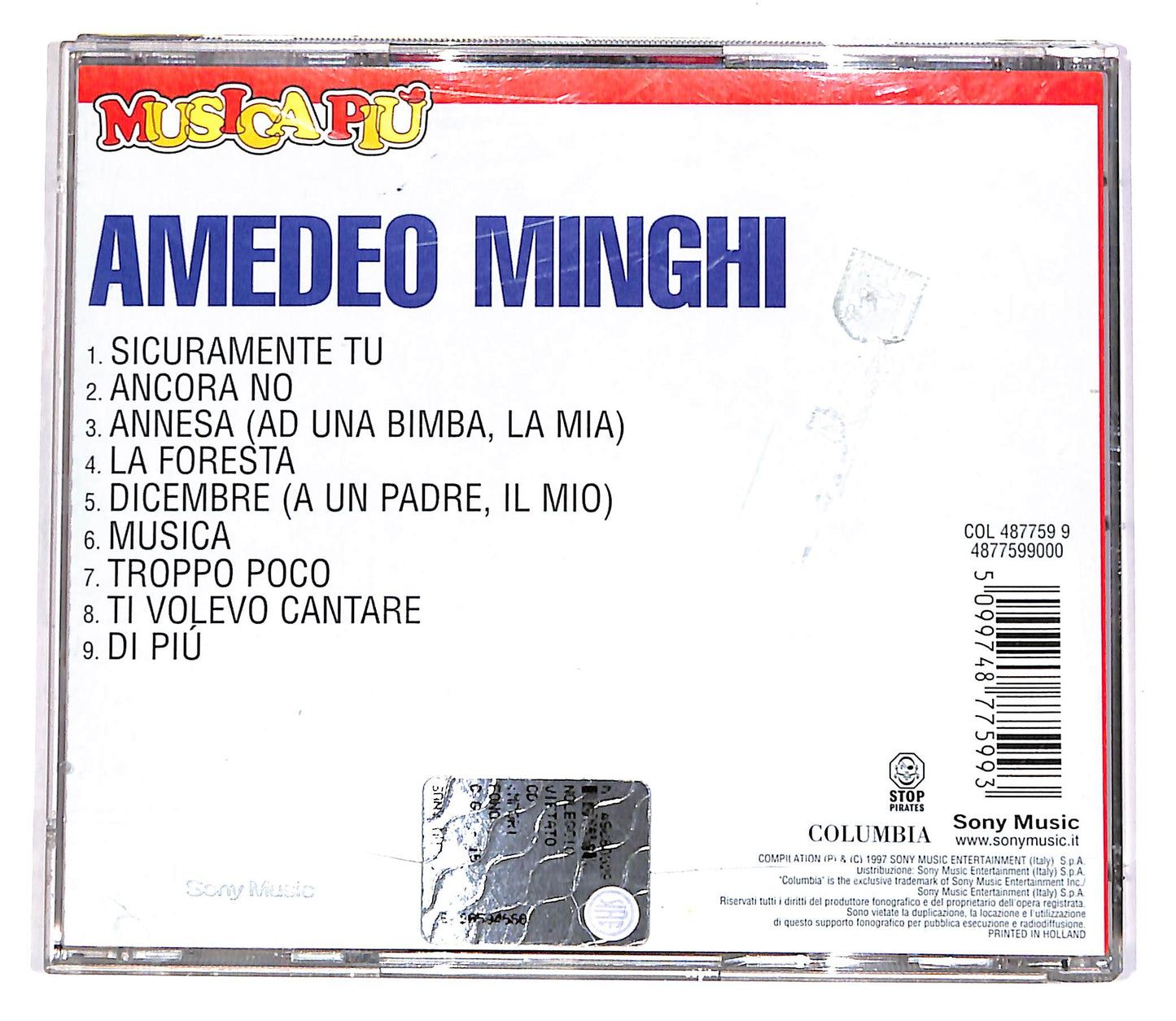 EBOND Amedeo Minghi - Amedeo Minghi CD CD048902