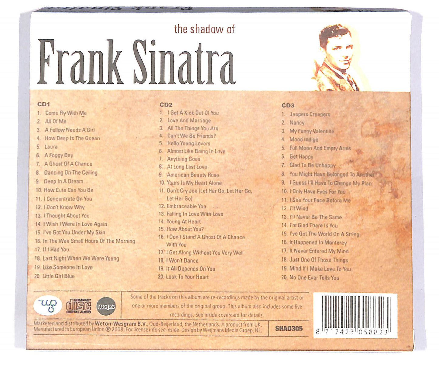 EBOND Frank Sinatra - The Shadow of Frank Sinatra (3 dischi) CD CD048943