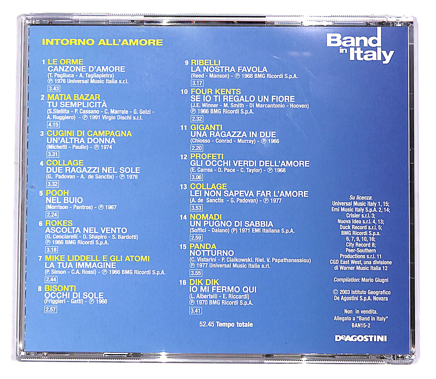 EBOND Band in Italy - Intorno All'Amore EDITORIALE CD CD049050
