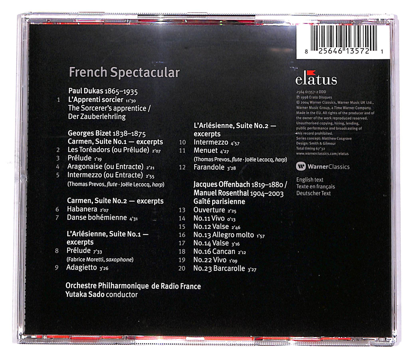 EBOND French Spectacular - Bizet Dukas Offenbach - Sado CD CD049118