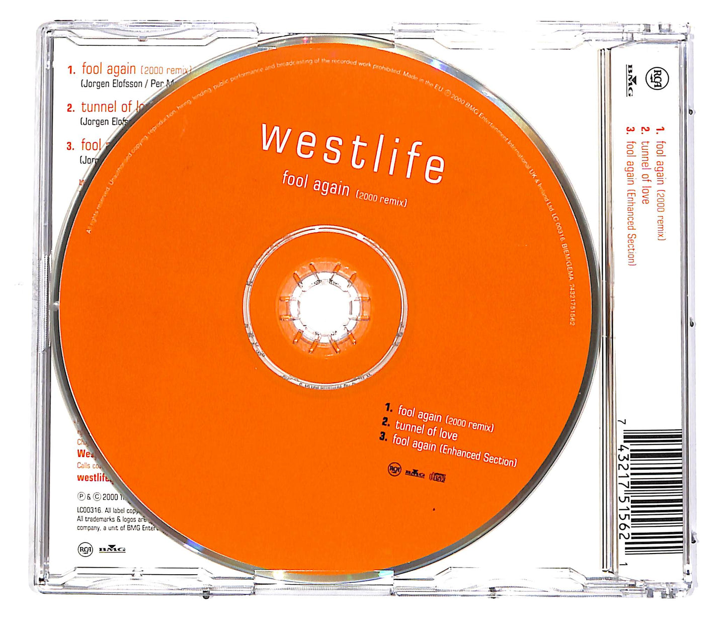 EBOND Westlife - Fool Again (2000 Remix) CD CD049133
