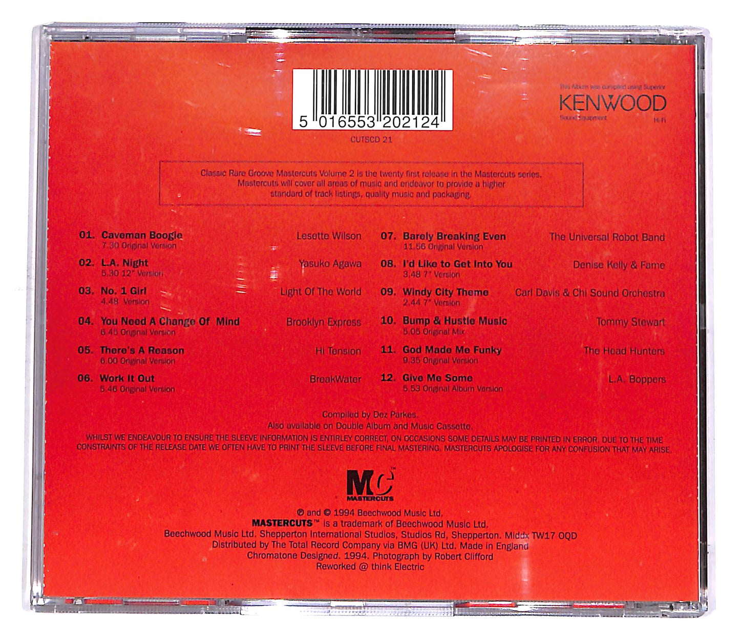 EBOND Various - Classic Rare Groove Mastercuts Volume 2 CD CD049155