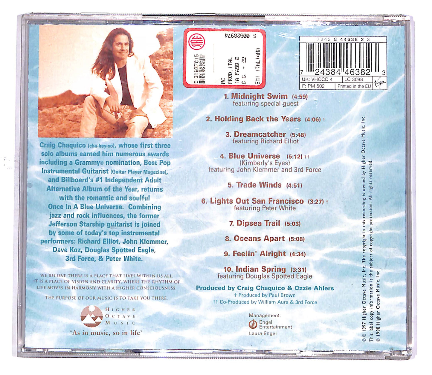 EBOND Craig Chaquico - Once In A Blue Universe CD CD049237