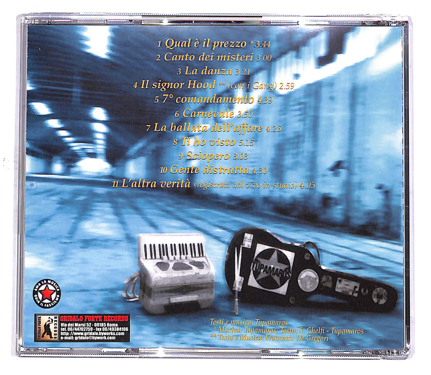EBOND Tupamaros - Gente Distratta EDITORIALE CD CD049312