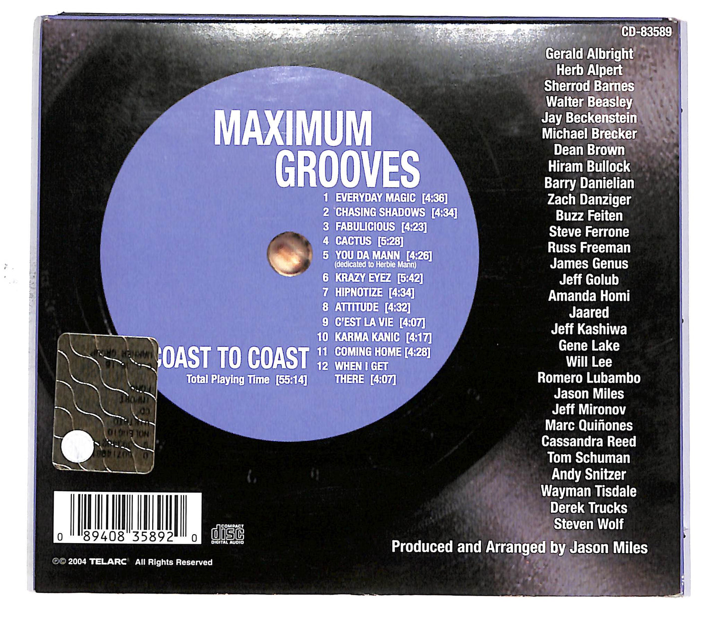EBOND Maximum Grooves - Coast To Coast CD CD049401