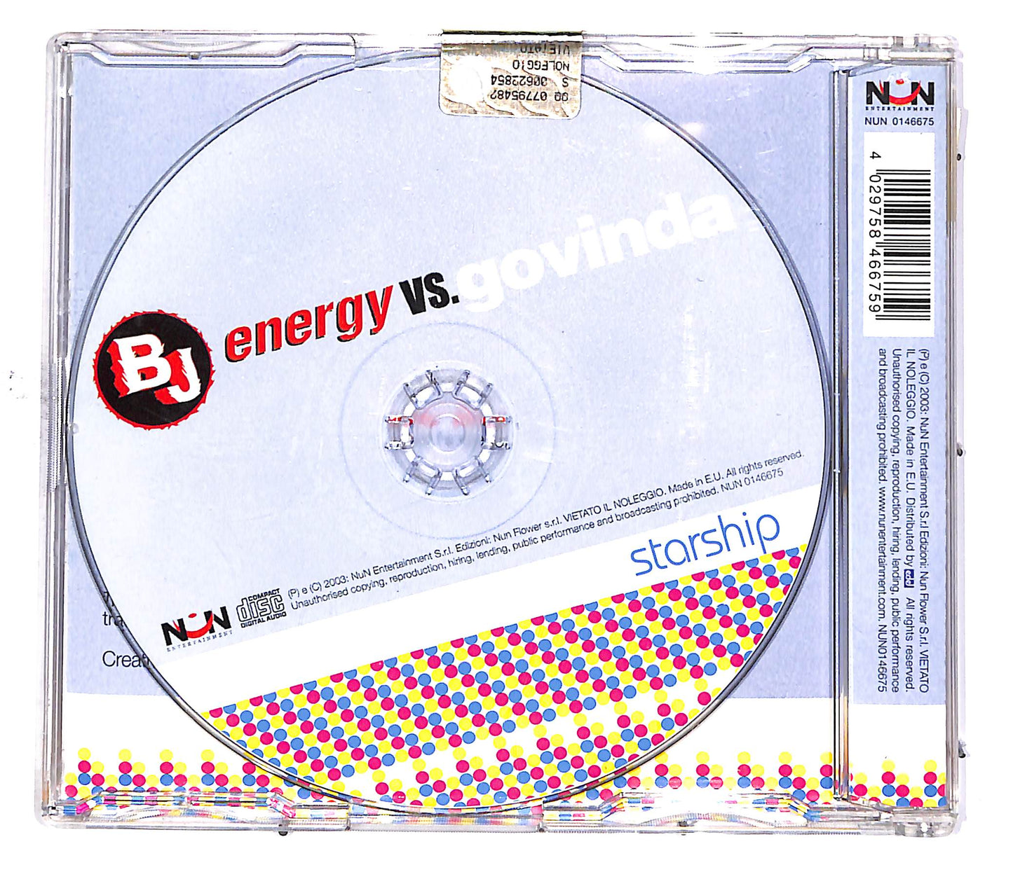 EBOND BJ Energy Vs. Govinda - Starship CD CD049568