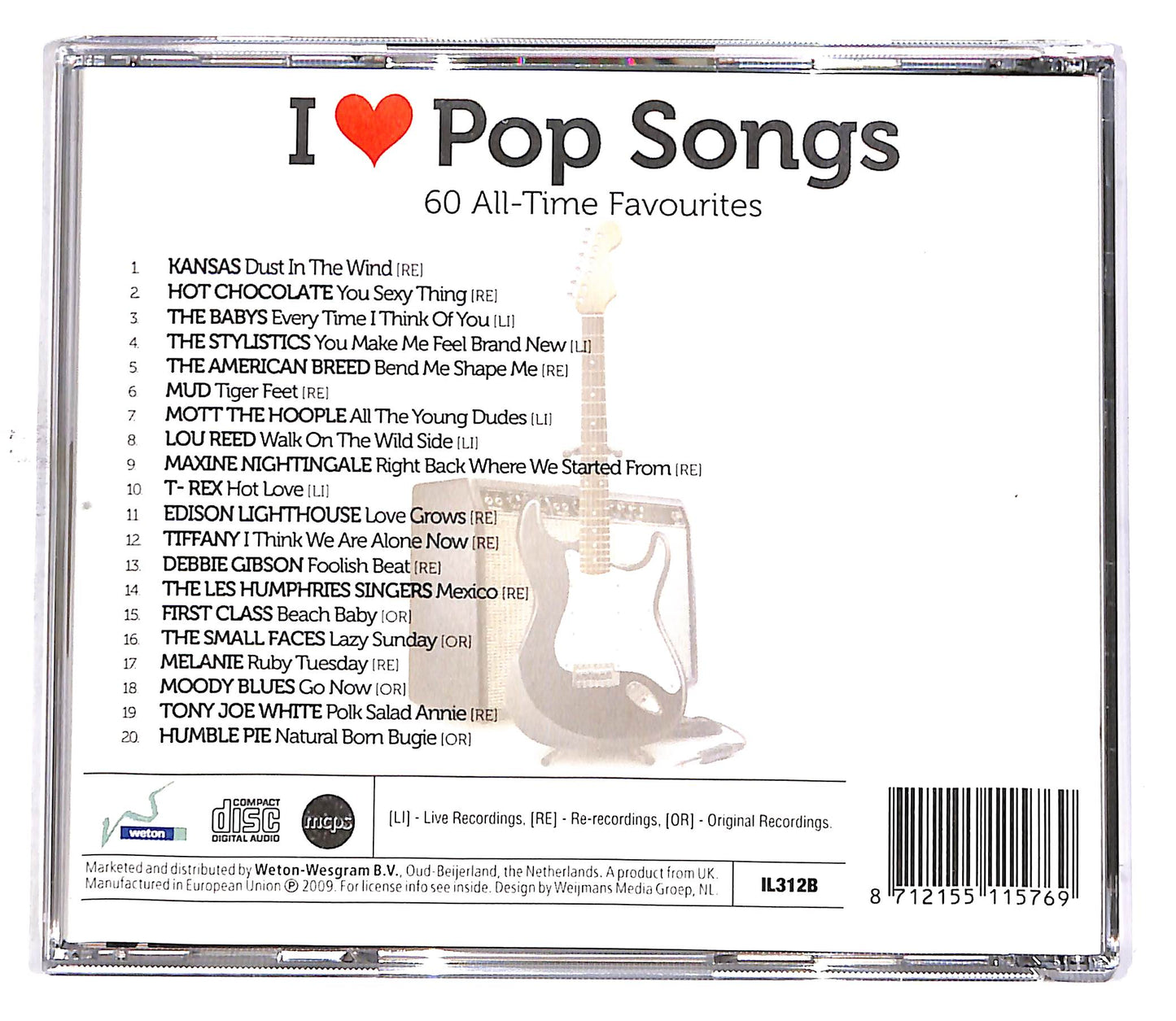 EBOND Various - I love Pop Songs: 60 All-Time Favourites Vol.2 CD CD049573