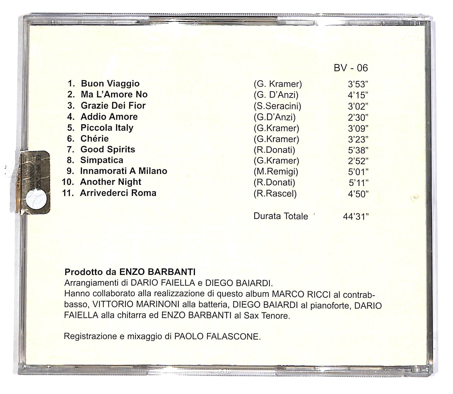 EBOND Enzo Barbanti - Ho In Mente Una Canzone CD CD049707